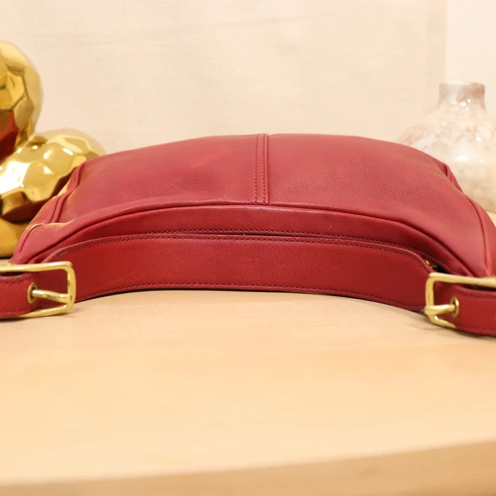 COACH Red Vintage Legacy‎ West Hobo Shoulder Bag - Picture 8 of 9